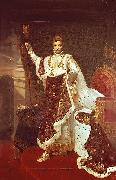 Robert Lefevre Portrait of Napoleon I in Coronation Robes oil on canvas